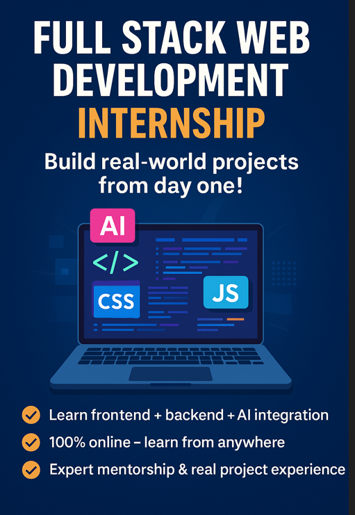 “Web Development Internship with Live Projects”